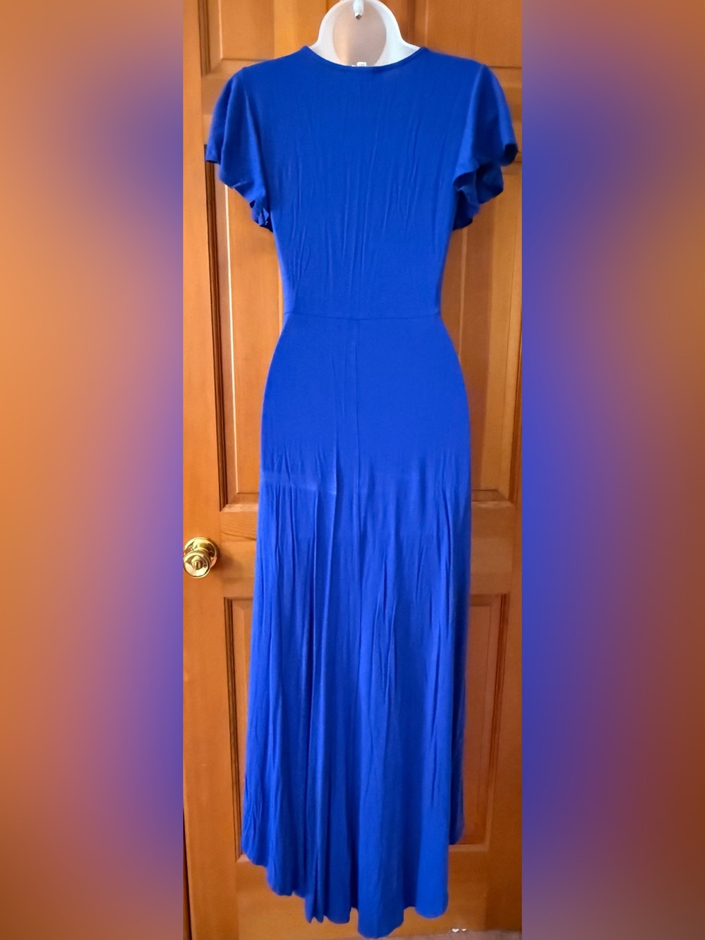 Rolla Coster Royal Blue High-Low Wrap Maxi Dress - Picture 2 of 3